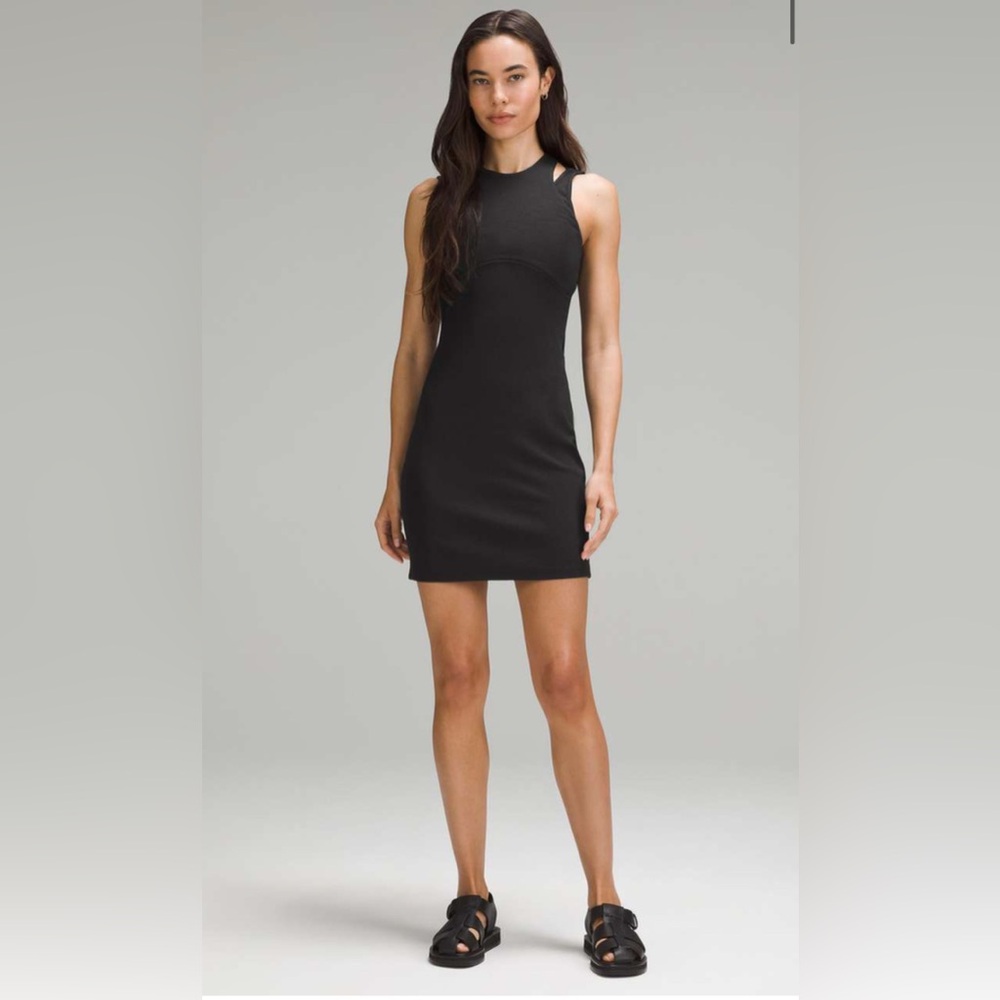 NWT Lululemon Ribbed Cotton Modal Cut-Out Dress Sz.6